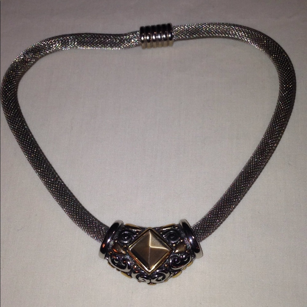 Vtg Double Sided Statement Necklace - image 8